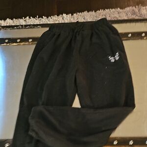 3/$15 🎉 SHEIN Kids Black Joggers with Butterfly Detail Size 10
